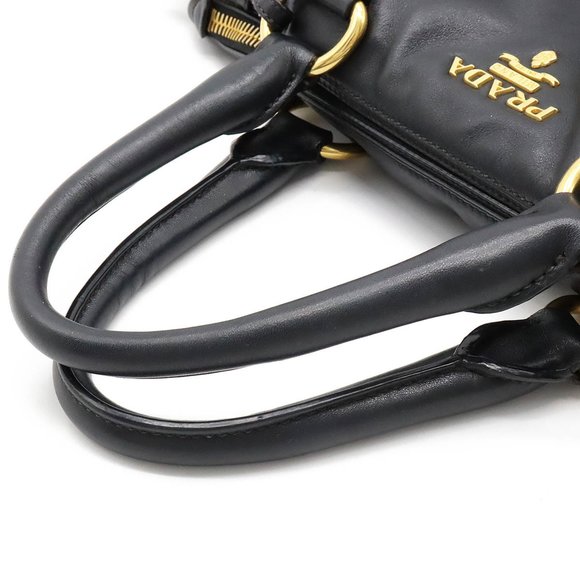 PRADA BN2324 Women's Leather Shoulder Bag,Tote Bag Black,Nero - Picture 4 of 8